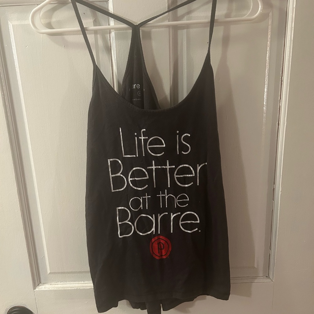 Pure Barre Retro Charcoal Tank Top